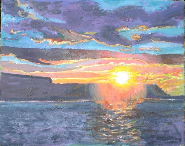 Sunset at Whitby